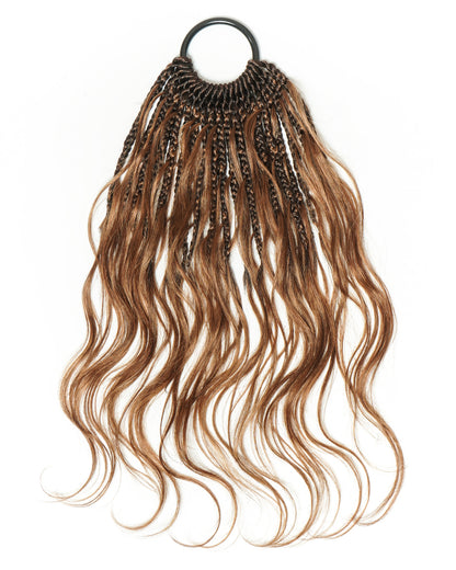 Small Pack 20 Strands Crochet Boho Braids - 12“-18" Loose Body Wave Human Hair Boho Curls