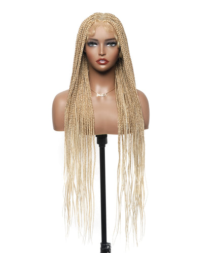 HD Lace Knotless Box Braided Wig Color #613 Blond