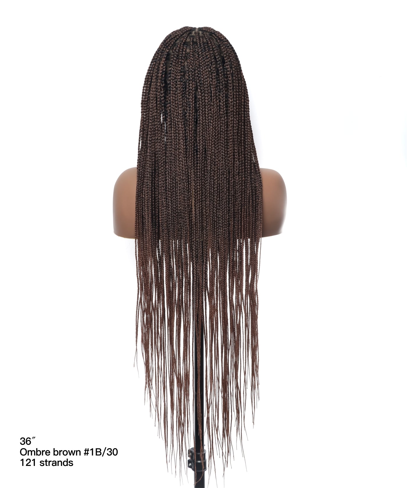 48" Lightweight Knotless HD Full Lace Box Braided Wig