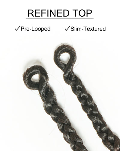 Kiki Crochet Braids - 12"-30" With Human Hair Curls 100 Strands/Pack Deep Wave