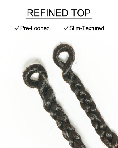 18" Crochet Braids With Human Hair Deep Wave Boho Curls 100 Strands/Pack