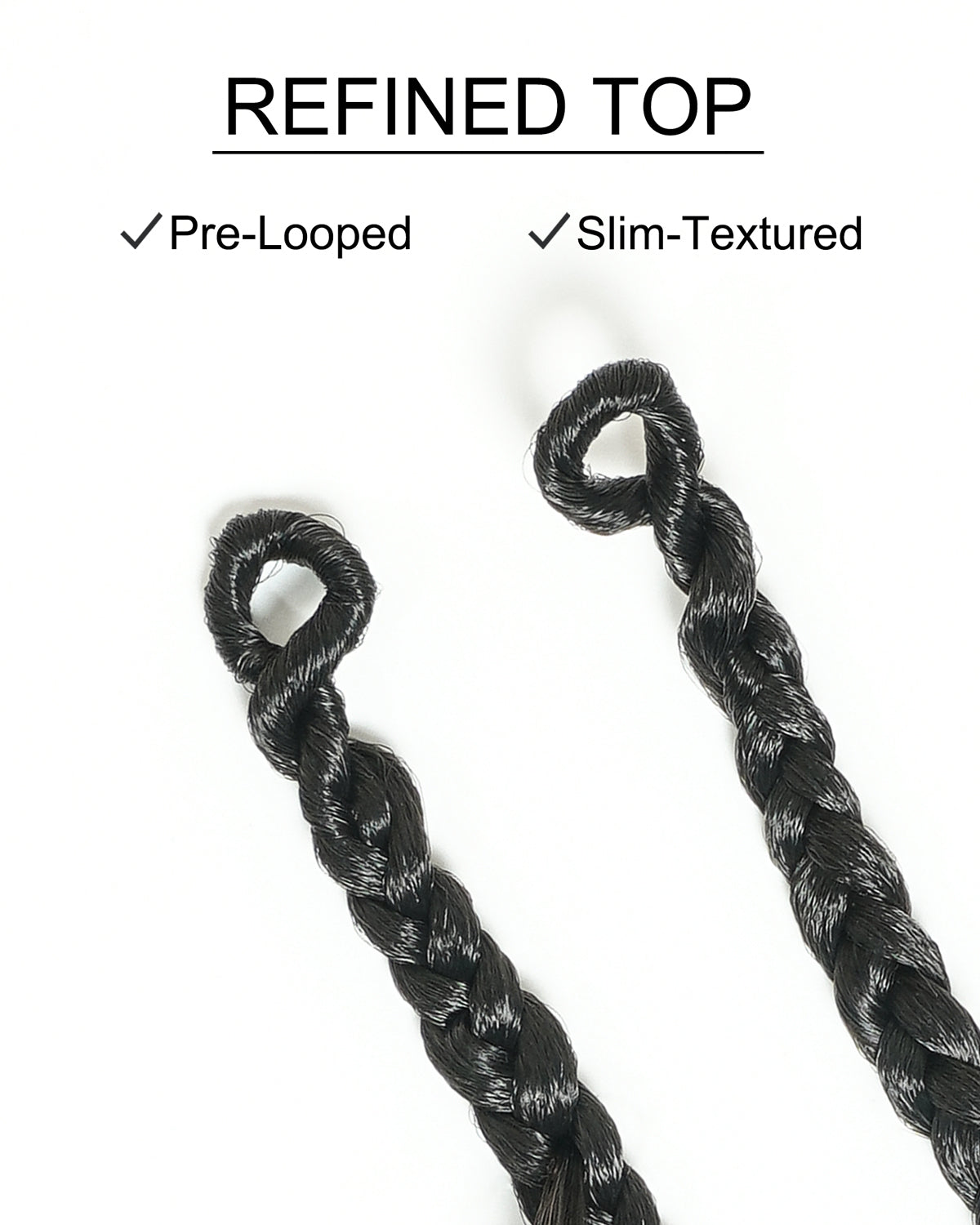 18" Bora Bora Crochet Braids With Loose Body Wave Human Hair Boho Curls 120 Strands/Pack
