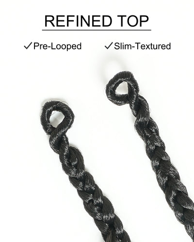 Custom Color Mix 12 Inch Body Wave Human Hair Boho Crochet Braids - Pre Loop