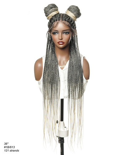 Swiss HD Full Lace Knotless Box Braided Wig