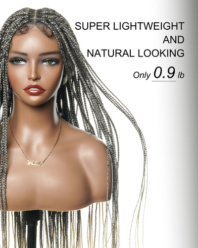 Swiss HD Full Lace Knotless Box Braided Wig