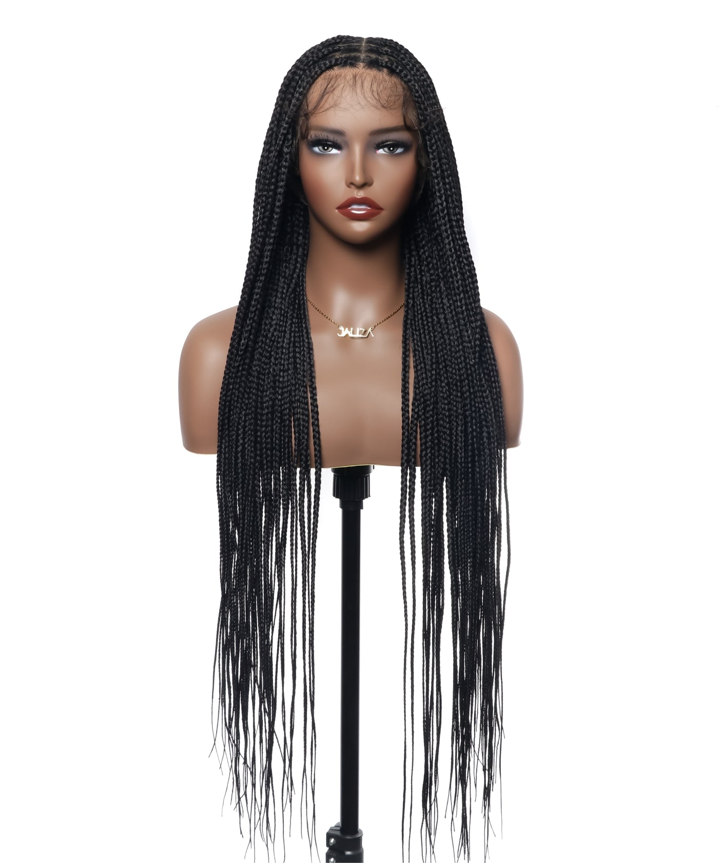 48" Lightweight Knotless HD Full Lace Box Braided Wig