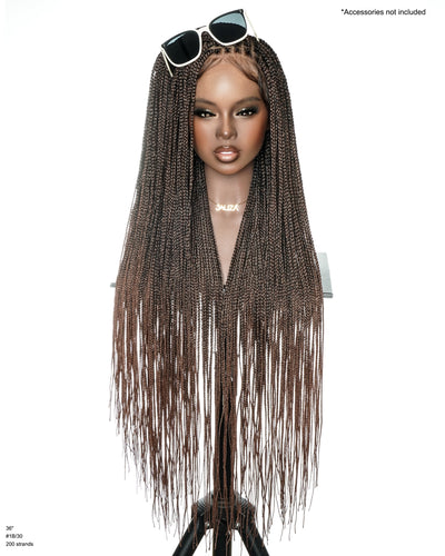 Micro Box Knotless Braided Wig 36" 200 Strands