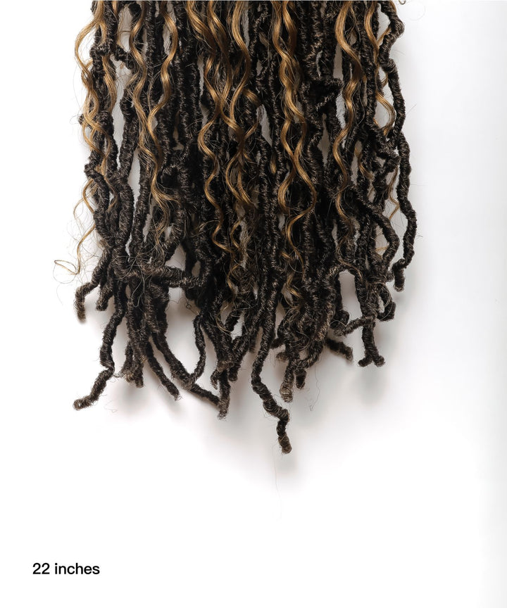 Boho Locs Crochet Braids With Human Hair Curls - JALIZA 4