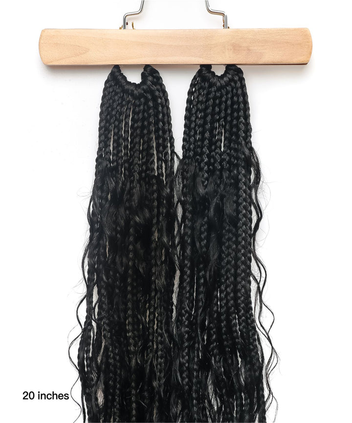 boho box braids with human hair curls-jaliza 5
