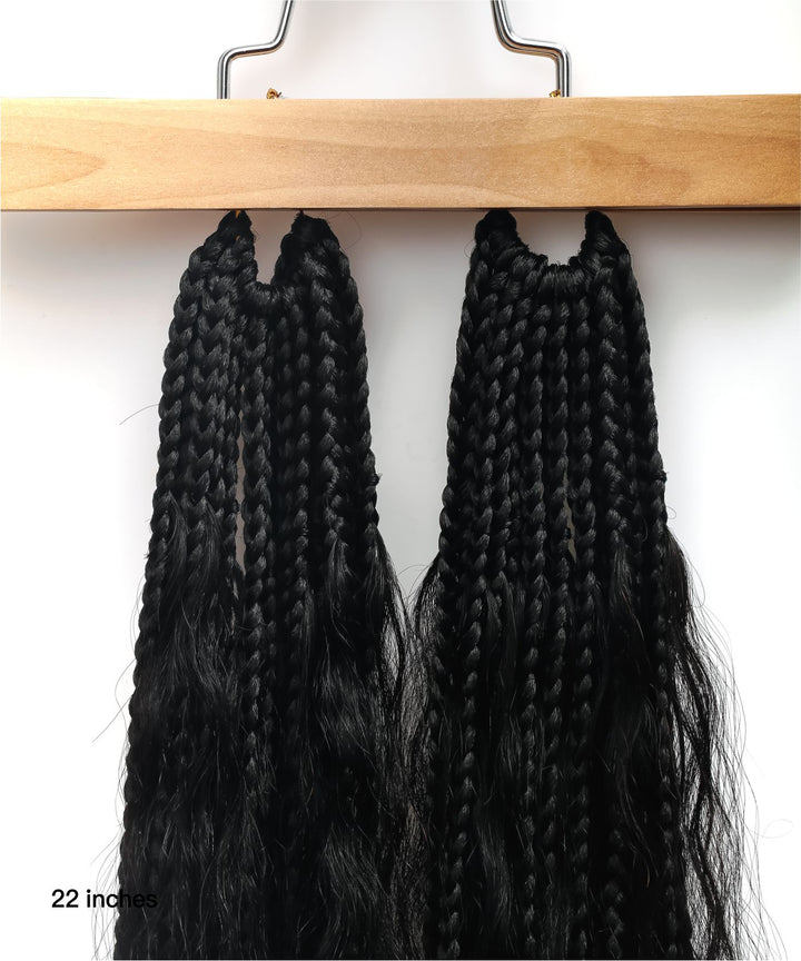 crochet boho box braids with human hair curls -jaliza 1