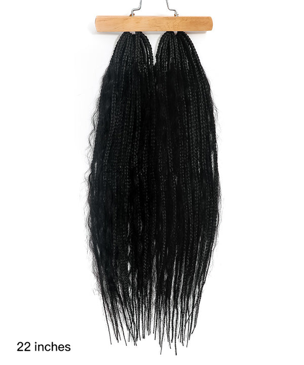 crochet boho box braids with human hair curls -jaliza 