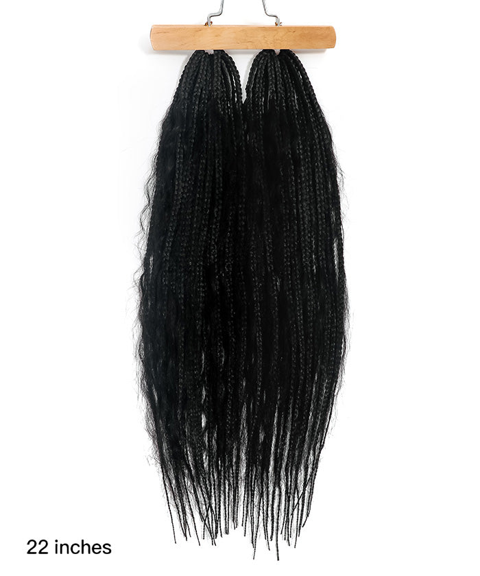 crochet boho box braids with human hair curls -jaliza 