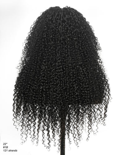 Lulu - Small Head Friendly Glueless Curly Boho Braided Wig (Small Cap Size for Petite Head)