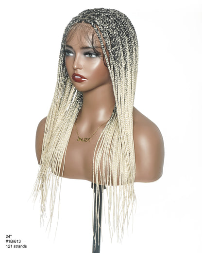 HD Full Lace Knotless Box Braided Wig