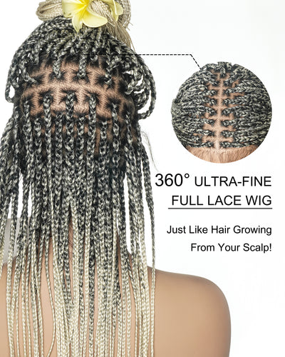 Swiss HD Full Lace Knotless Box Braided Wig