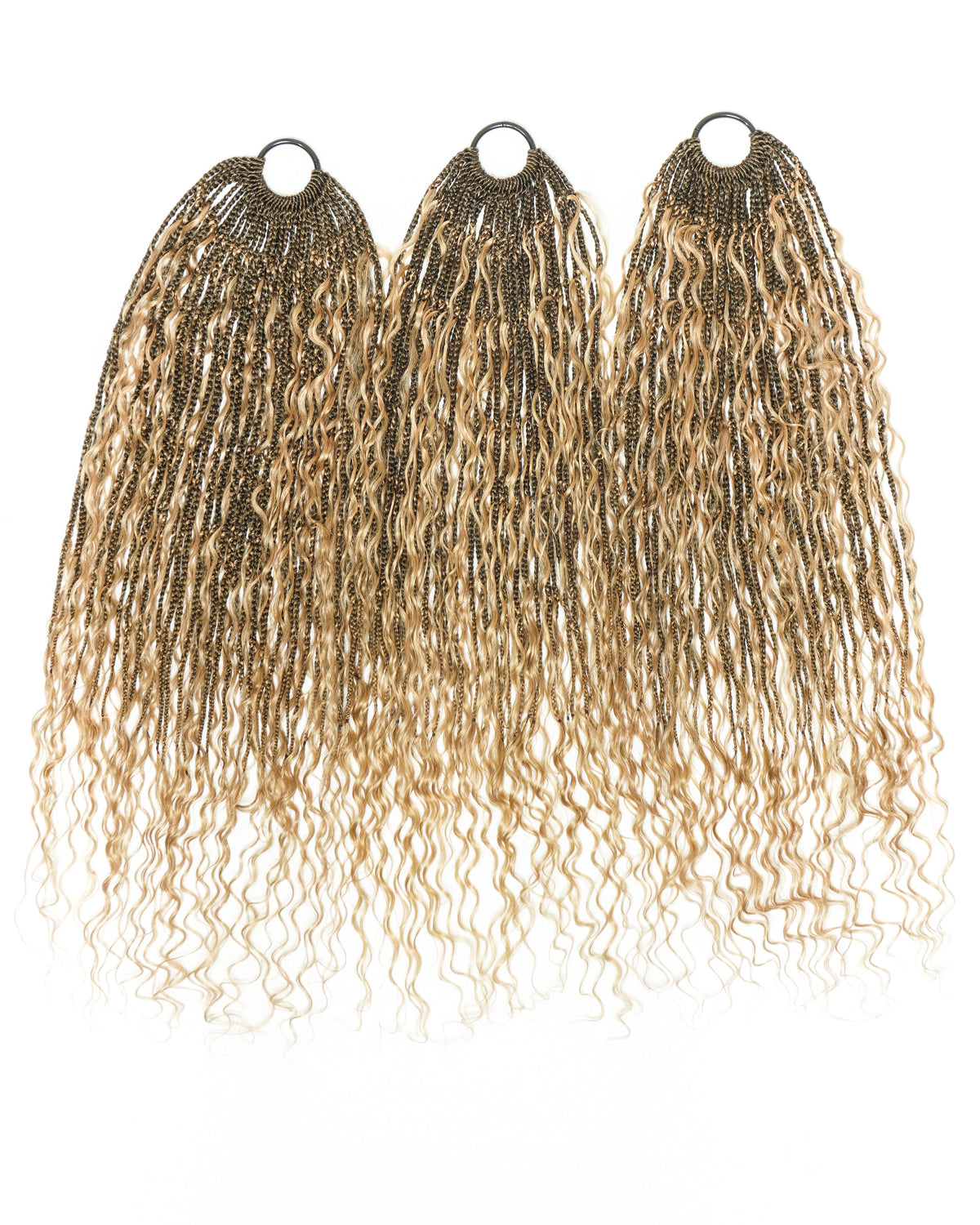 High-Density Human Hair Crochet Boho Braids 30 Inches – 90 Strands