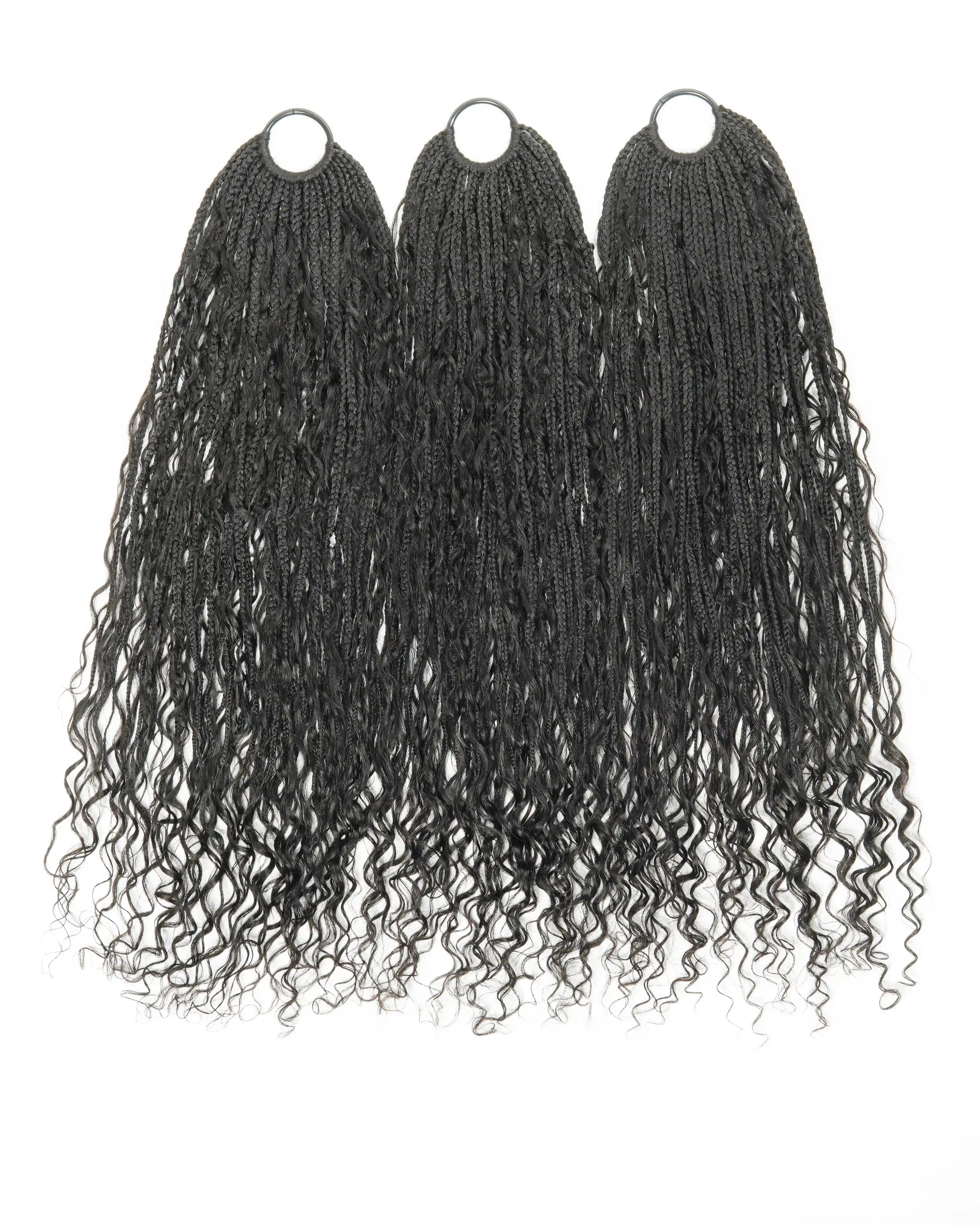30 inch crochet boho braids black color