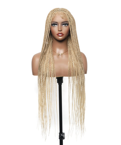 48" Lightweight Knotless HD Full Lace Box Braided Wig
