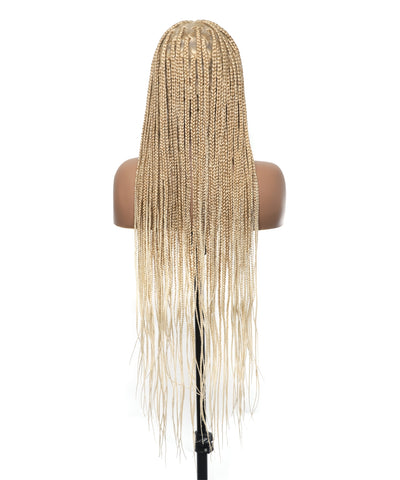 48" Lightweight Knotless HD Full Lace Box Braided Wig
