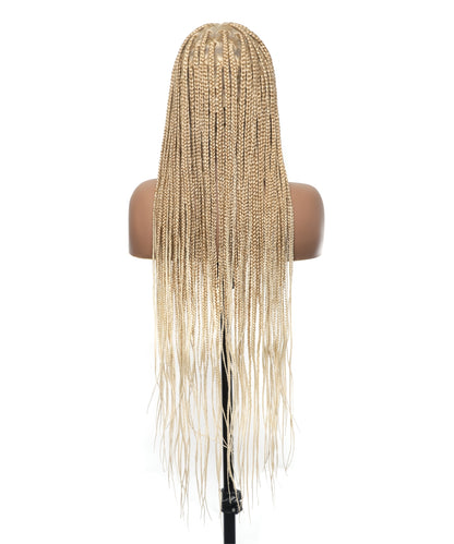 48" Lightweight Knotless HD Full Lace Box Braided Wig