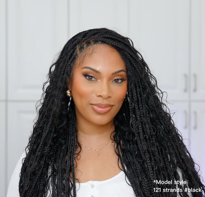 human hair boho braided wigs
