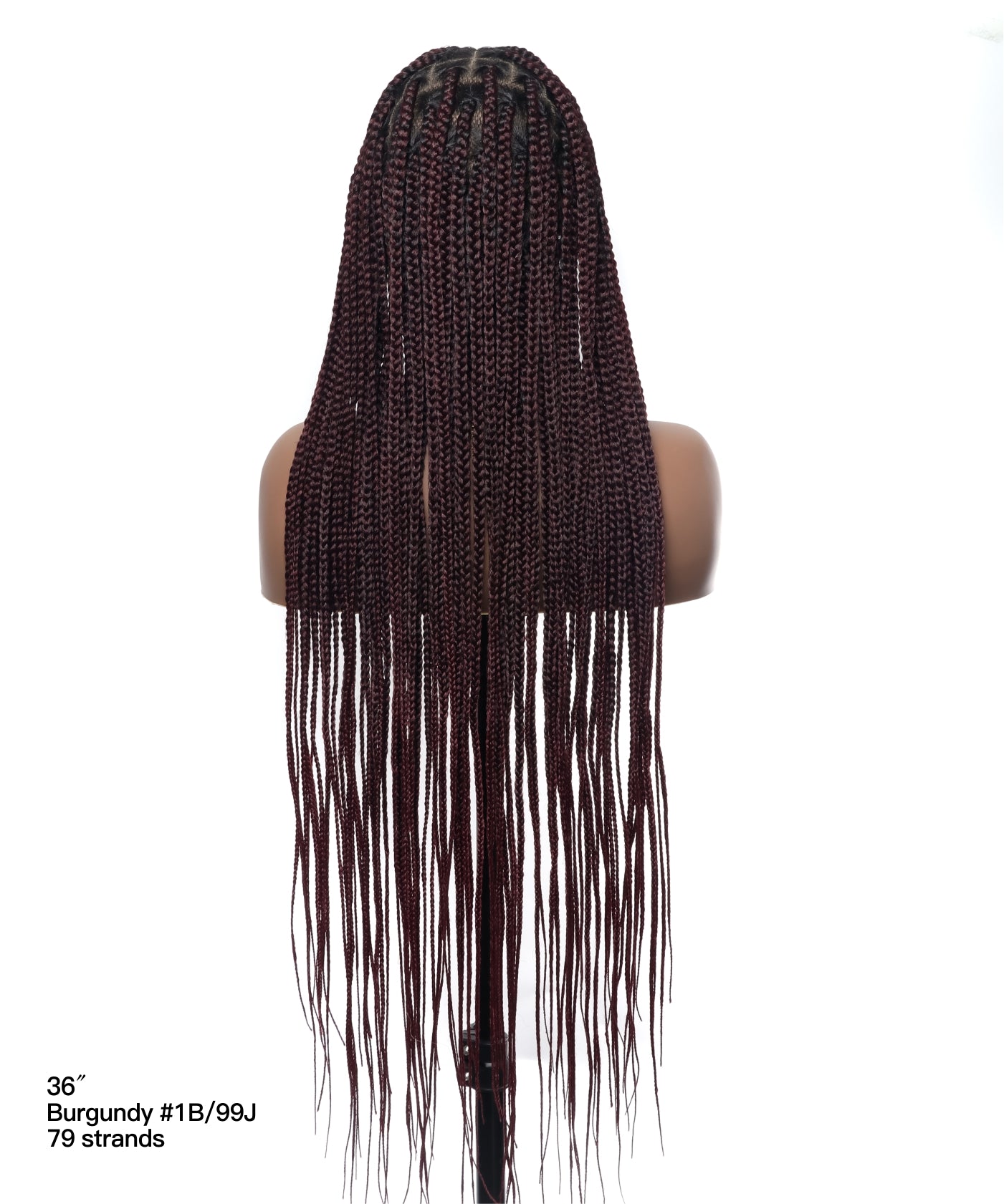 48" Lightweight Knotless HD Full Lace Box Braided Wig