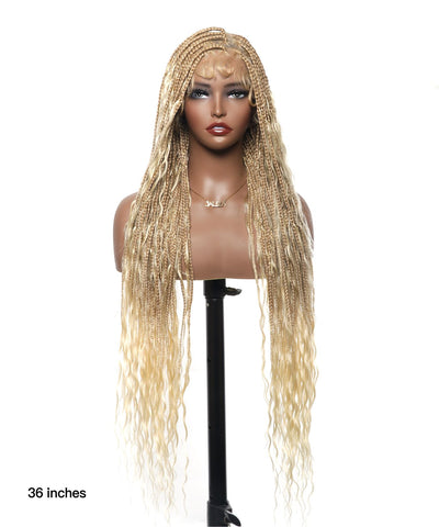 Essential Choice - Small Head Exclusive Boho Braided Wig (Small Cap Size for Petite Head)