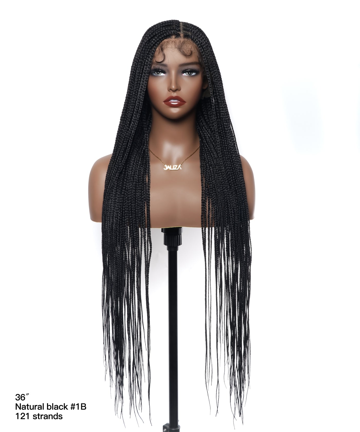 48" Lightweight Knotless HD Full Lace Box Braided Wig