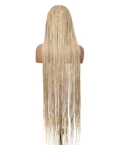 48" Lightweight Knotless HD Full Lace Box Braided Wig