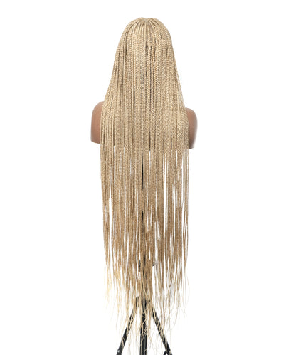 48" Lightweight Knotless HD Full Lace Box Braided Wig