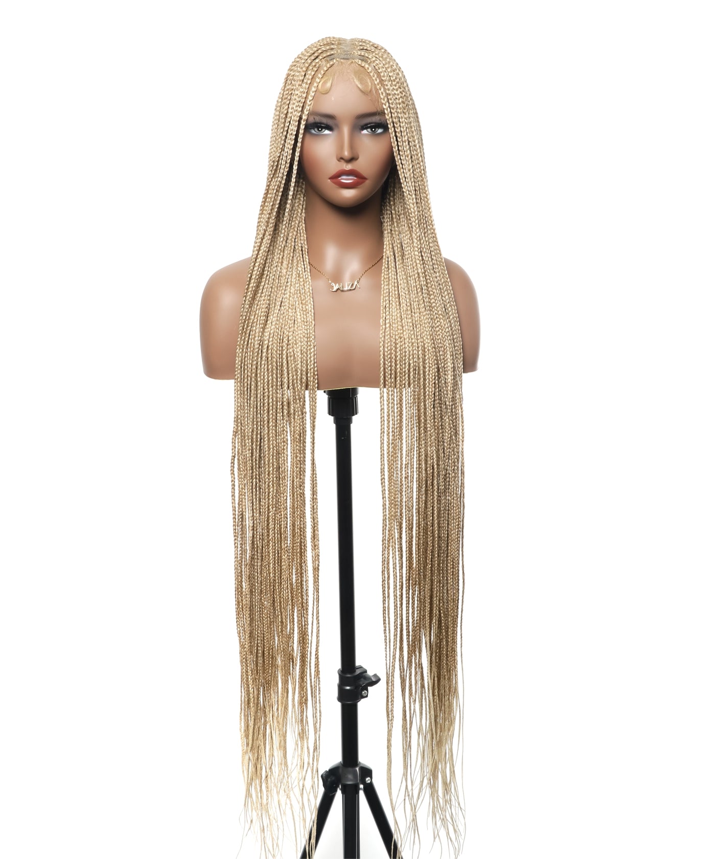48" Lightweight Knotless HD Full Lace Box Braided Wig