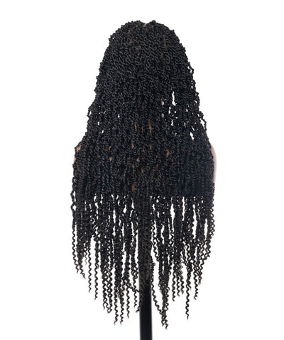 Pavana - Super Lightweight Passion Twist 28" Swiss HD Lace Full Lace Braided Wig 100 Strands