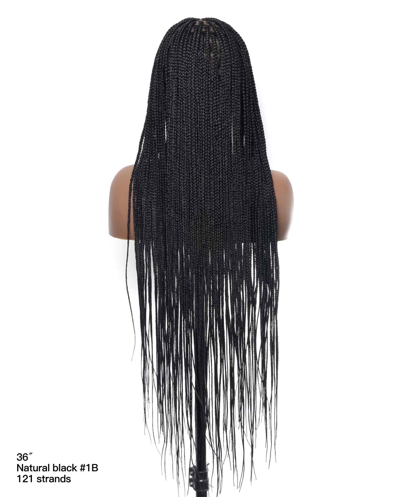 48" Lightweight Knotless HD Full Lace Box Braided Wig