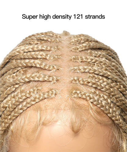 HD Lace Knotless Box Braided Wig Color #613 Blond