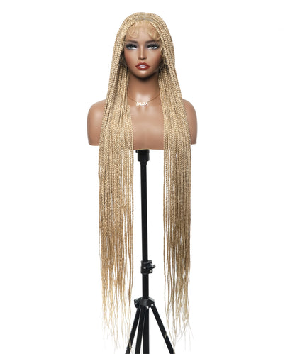 HD Lace Knotless Box Braided Wig Color #613 Blond