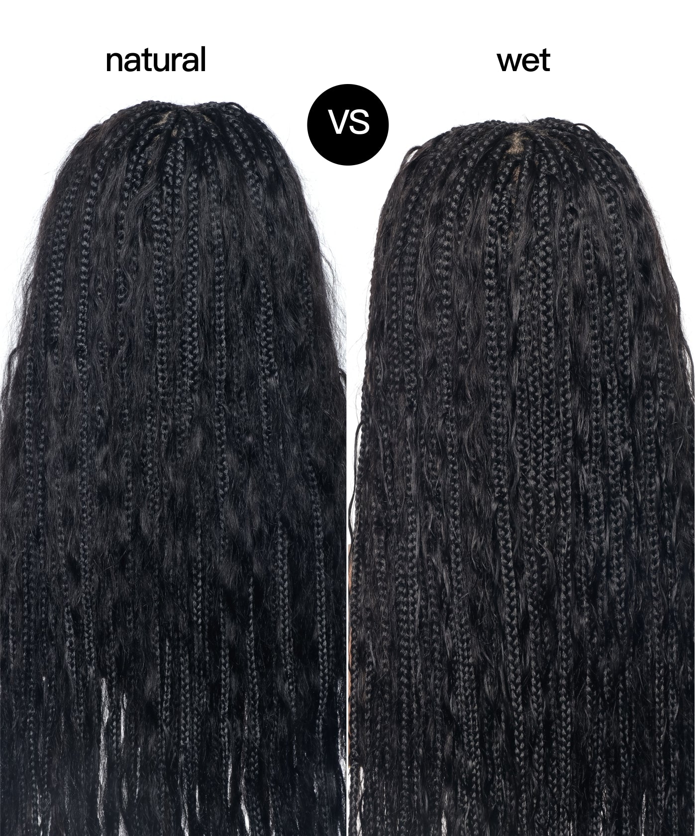 36" Wet & Wavy Human Hair Boho Curls HD Lace Tangleless Super High Density Knotless Boho Box Braided Wig