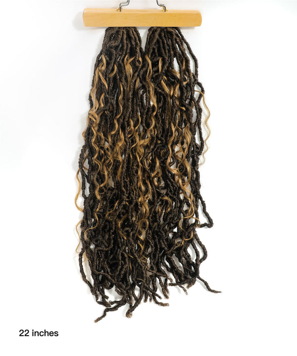 Boho Locs Crochet Braids With Human Hair Curls - JALIZA