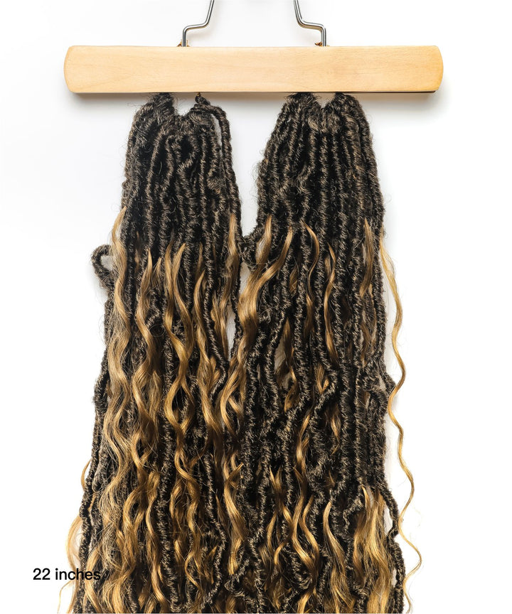 Crochet Boho Locs Braids With Human Hair Curls - JALIZA 2