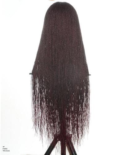 Mica - Micro Senegalese Twist Pre Bleached Swiss HD Full Lace Knotless Braids Wig 799 Strands