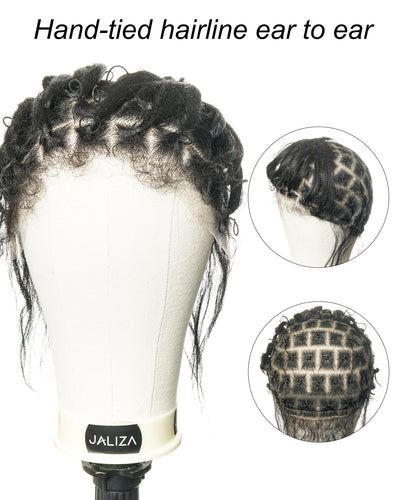 HD Full Lace Cap for Hair Braiding - Human Hair Baby Hair - For Alopecia & Thinning Hair
