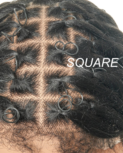 HD Full Lace Cap for Hair Braiding - Human Hair Baby Hair - For Alopecia & Thinning Hair