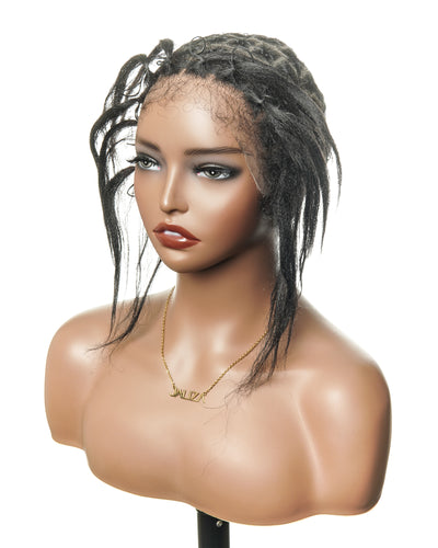 HD Full Lace Cap for Hair Braiding - Human Hair Baby Hair - For Alopecia & Thinning Hair