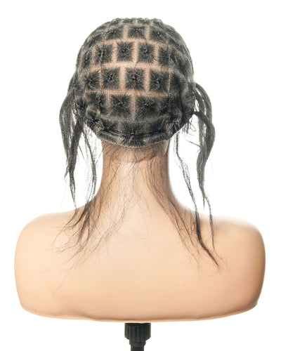 HD Full Lace Cap for Hair Braiding - Human Hair Baby Hair - For Alopecia & Thinning Hair