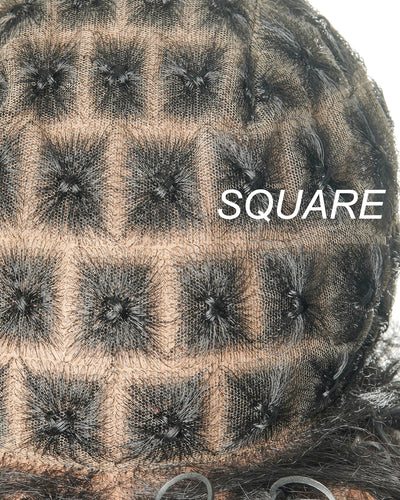 HD Full Lace Cap for Hair Braiding - Human Hair Baby Hair - For Alopecia & Thinning Hair