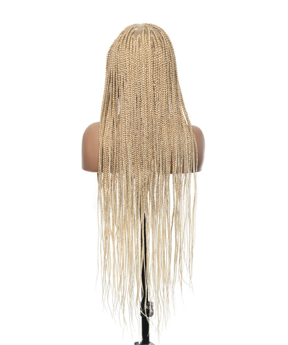 HD Lace Knotless Box Braided Wig Color #613 Blond