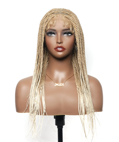HD Lace Knotless Box Braided Wig Color #613 Blond