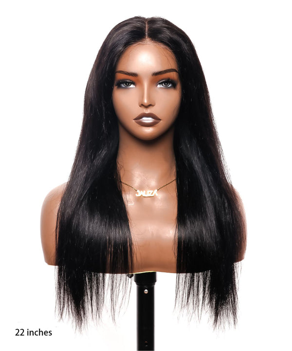 250% Density Glueless 6*4 Lace Frontal Pre Bleached & Cut & Plucked C-Cap Human Hair Wig