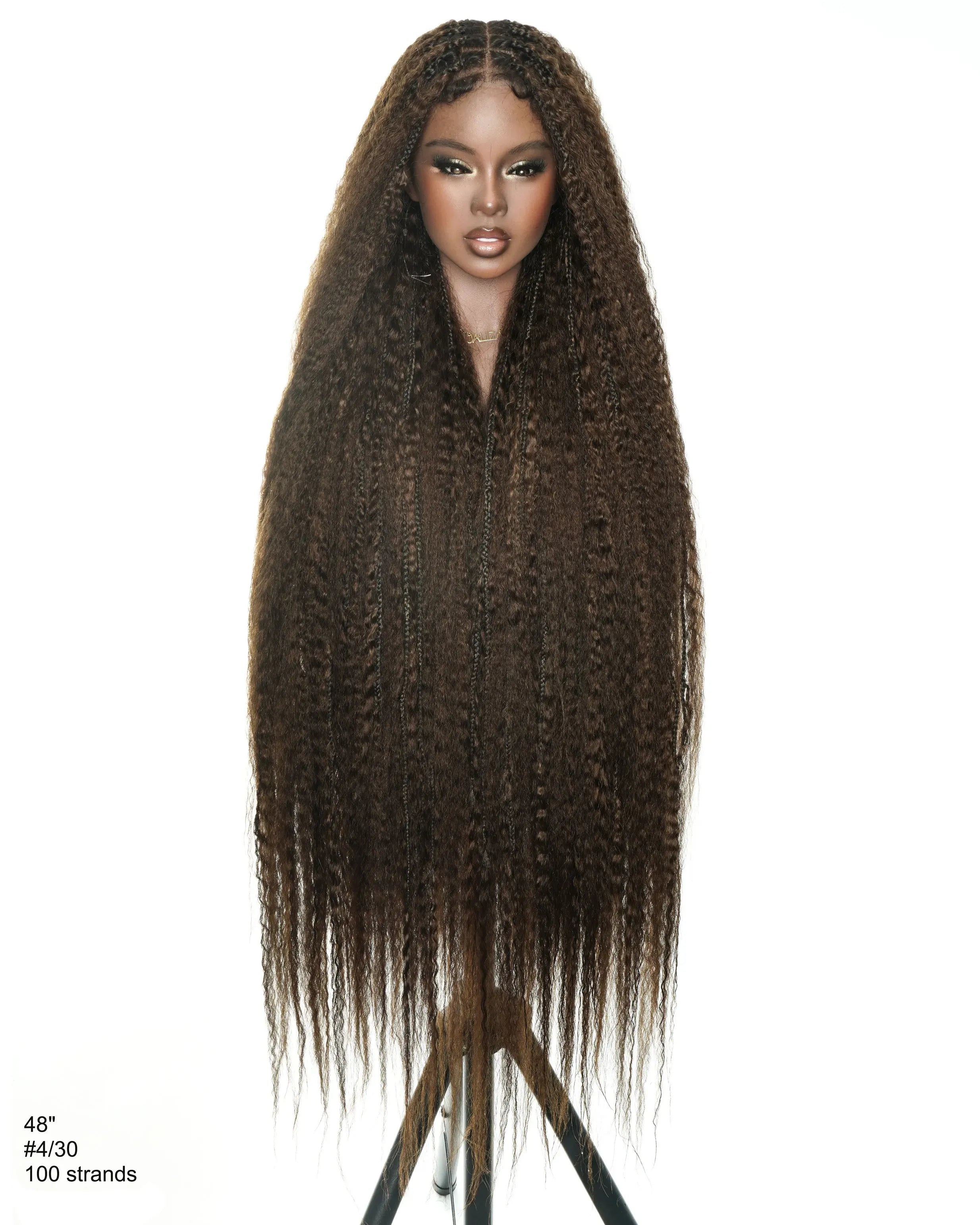Celia Kinky Straight 48" Kinky Straight Bora Bora Braided Wig