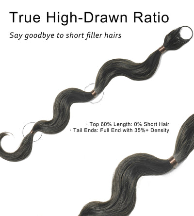 PrimeFlow™ Human Hair Kinky Straight Crochet Hair For Miracle Knots Boho Braids