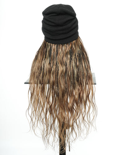 26" Glueless Boho Braids Band with Human Hair Body Wave Curls (Single Braid 22")